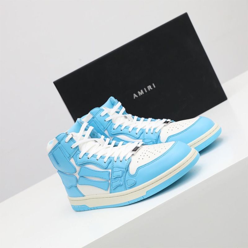 Amiri Skel-Top Hi Sneaker Blue/White