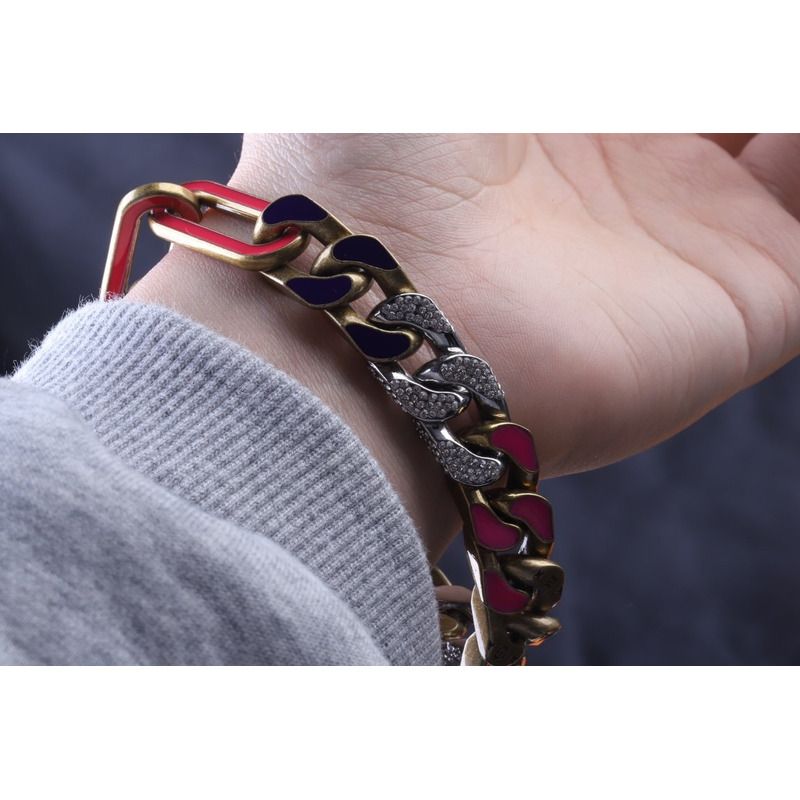 LV Chain Links Patches Necklace