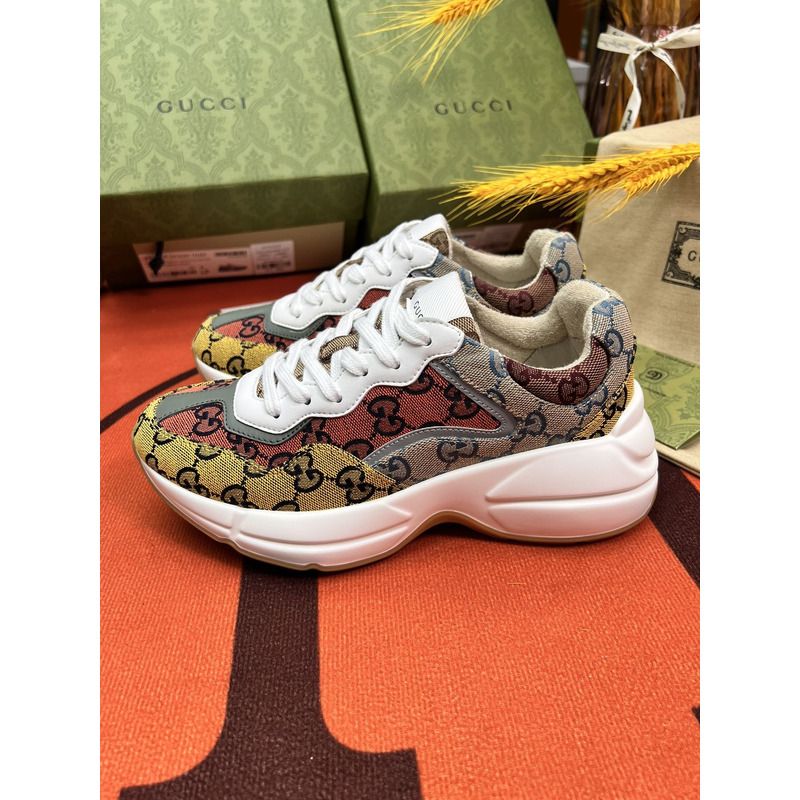 g*u*i rhyton gg-S*p*e canvas trainers beige/ebony