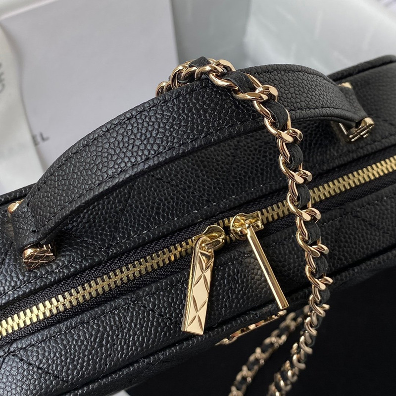 Ch*el ap2634 small vanity with chain bag black
