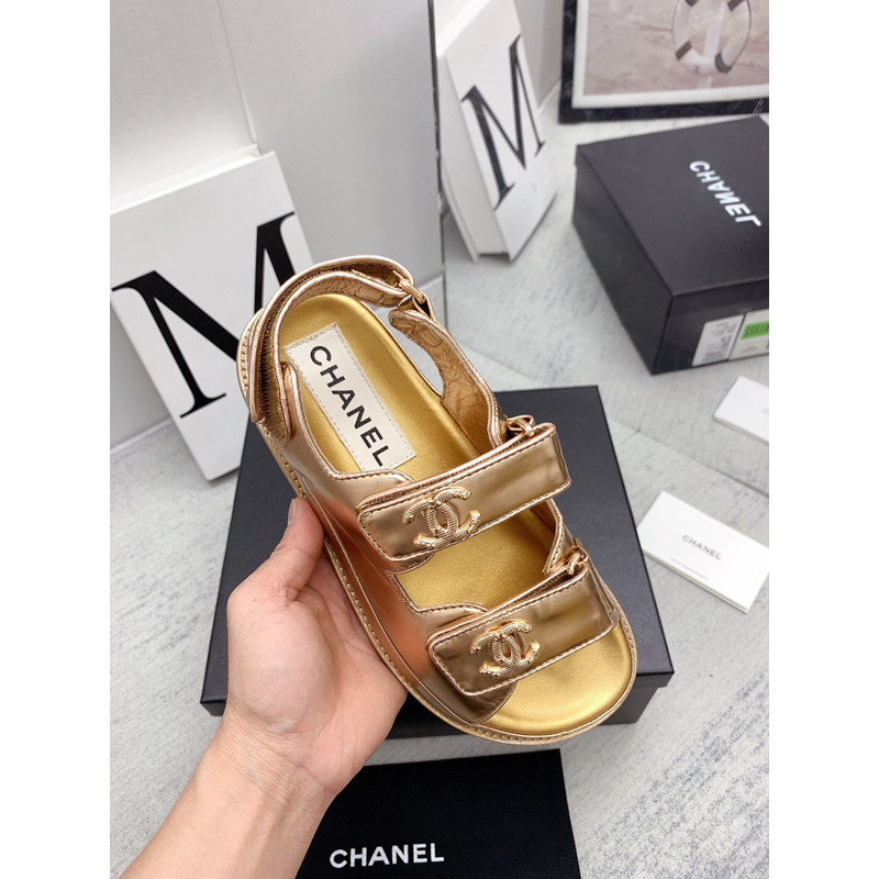 Ch*el dad sandals gold