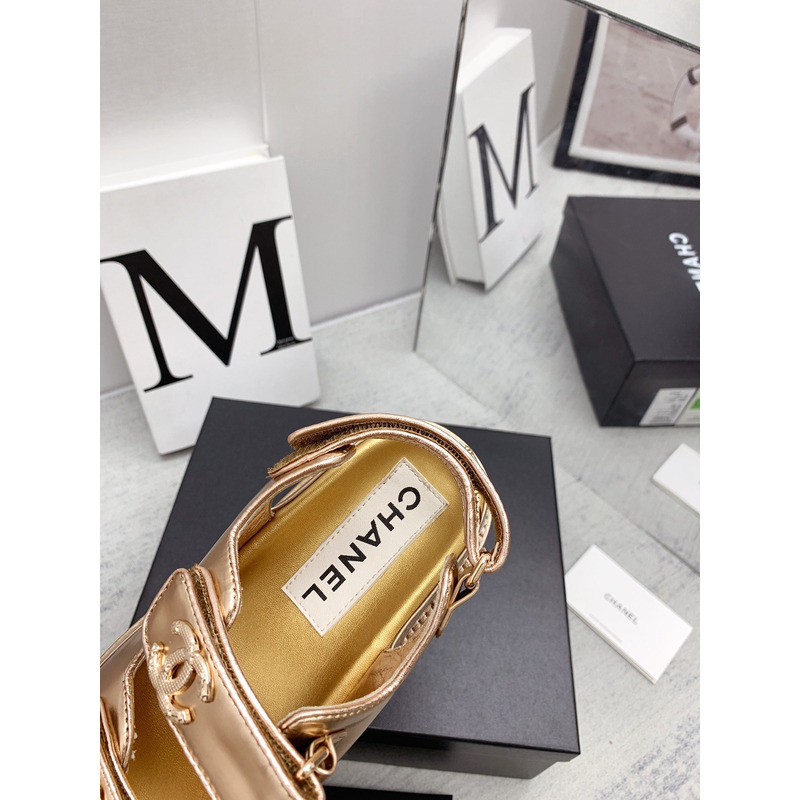 Ch*el dad sandals gold