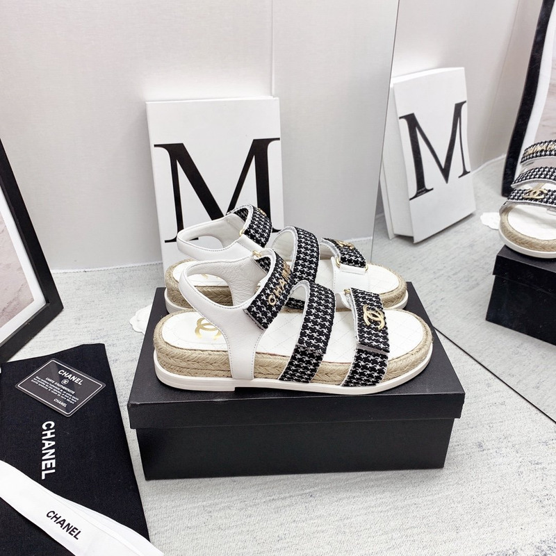 Ch*el dad sandals white
