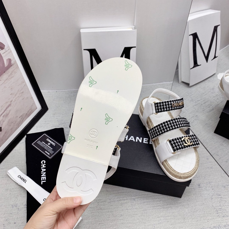 Ch*el dad sandals white