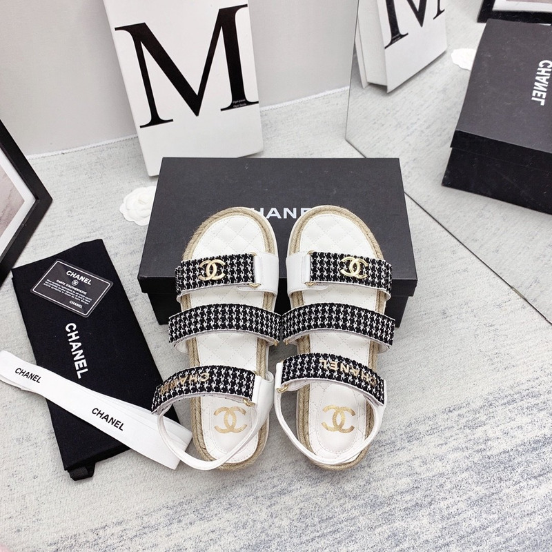 Ch*el dad sandals white