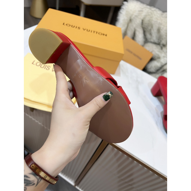 l**is V*t*n lock it mules sandals red