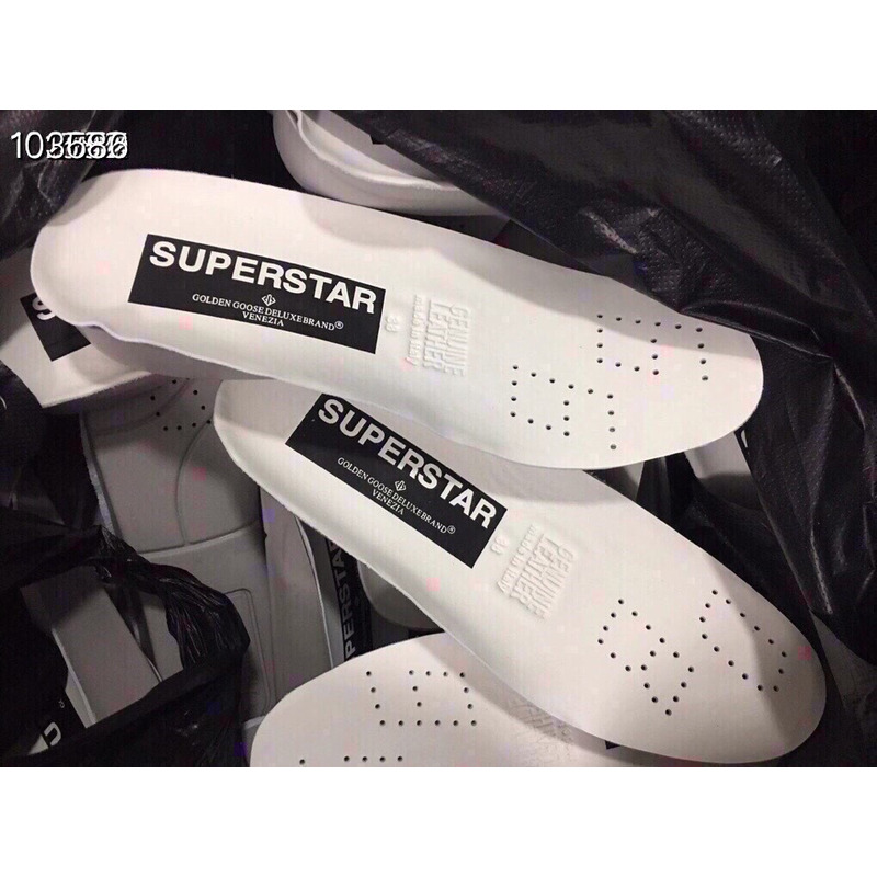 golden goose S*per-star sneakers with sliver star and golden heel tab