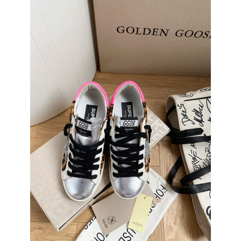golden goose S*perstar sneaker  black laces pink tongue