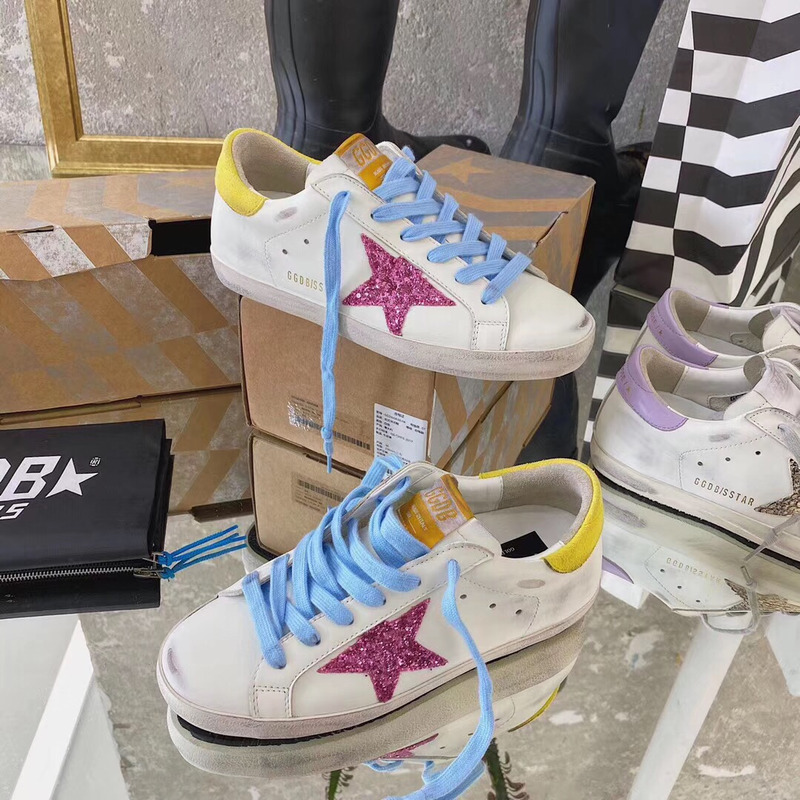 golden goose S*perstar sneaker blue&yellow