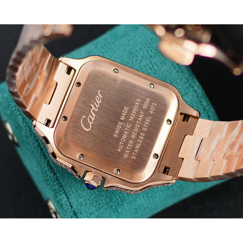 cartier santos de cartier large wssa0018 Di*m*nds stainless steel watch