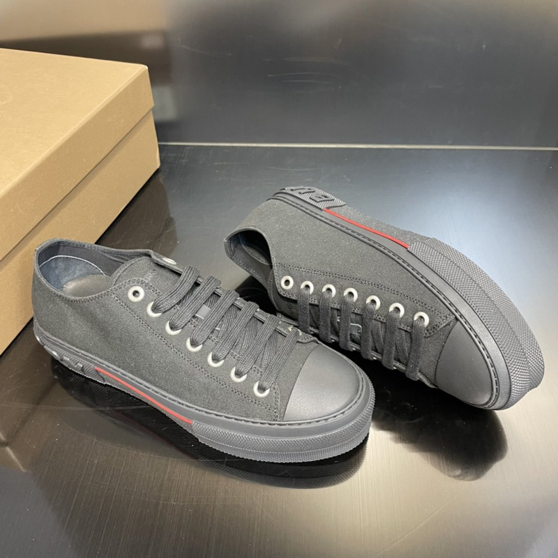 B**rry canvas logo sneakers black