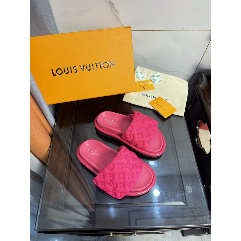 l**is V*t*n pool pillow comfort mules fuchsia