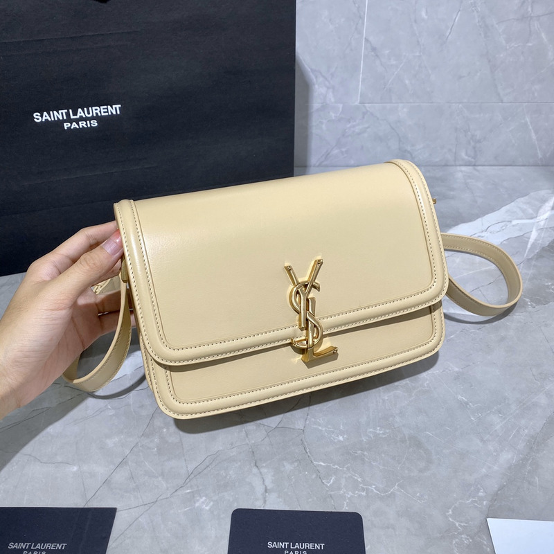 Saint Laurent Leather Messenger Bag 23x16x6cm