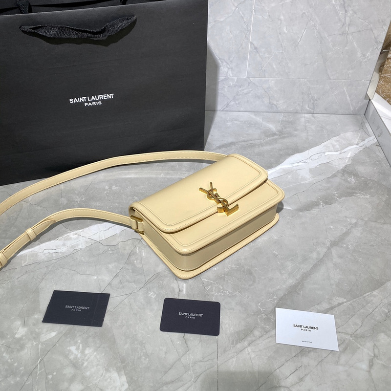 Saint Laurent Leather Messenger Bag 23x16x6cm