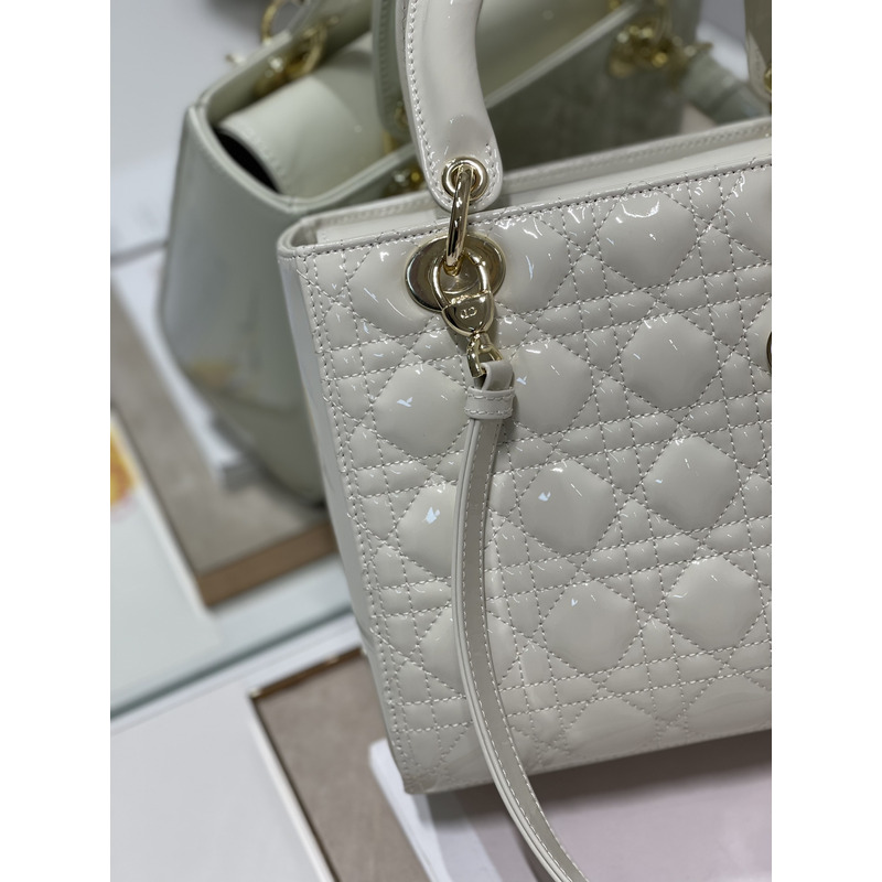 lady D*or my abcD*or handbag white m