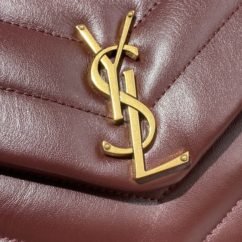 Saint Laurent Toy LouLou Shoulder Bag in Red