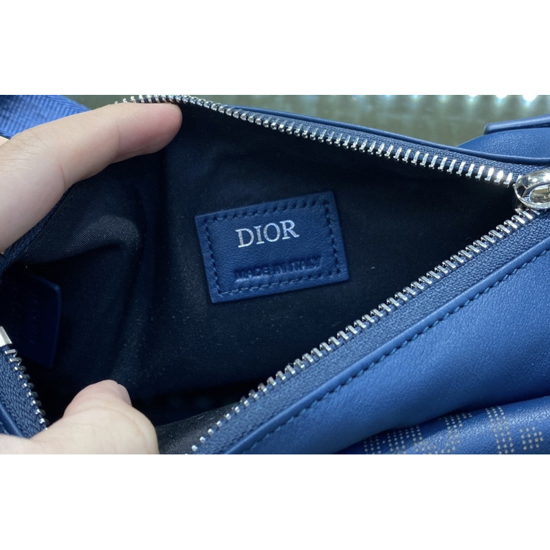 D*or mini saddle messenger bag navy blue