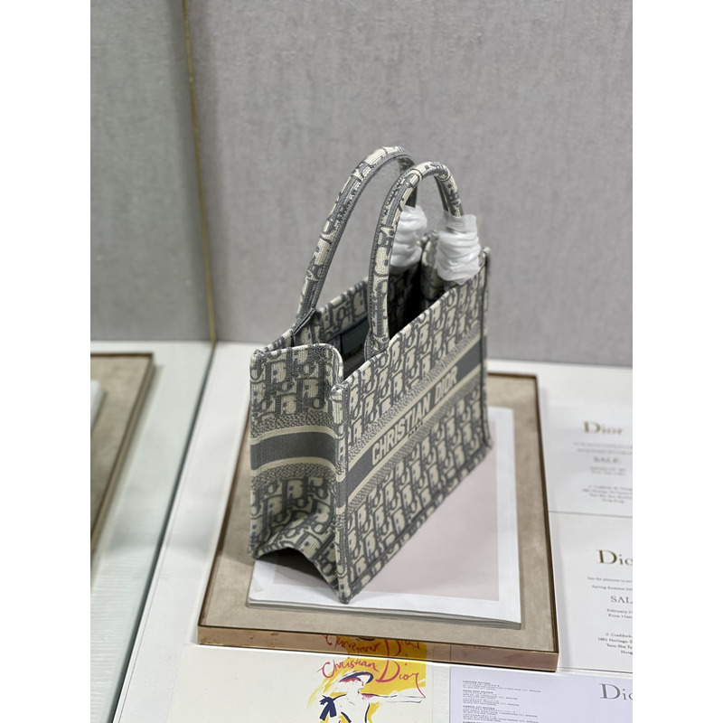 D*or book tote printed embroidery handbag kahaki s