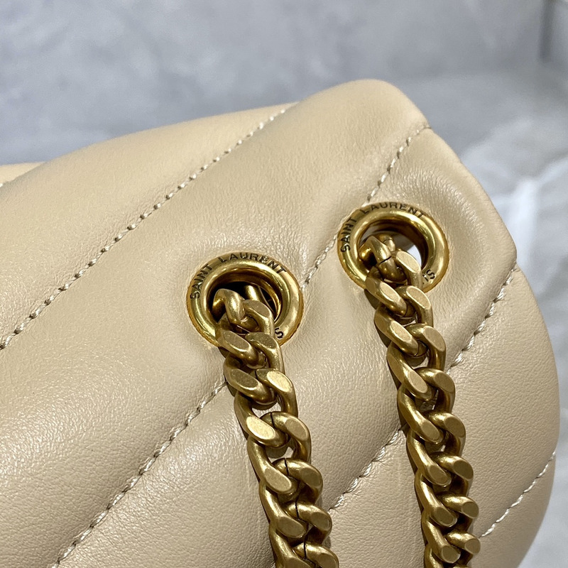 Saint Laurent Mini Toy LouLou Shoulder Bag in Yellow