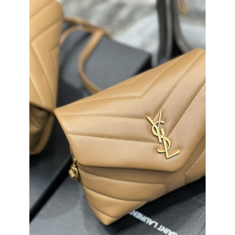 Saint Laurent Loulou Toy Leather Bag Light Tan