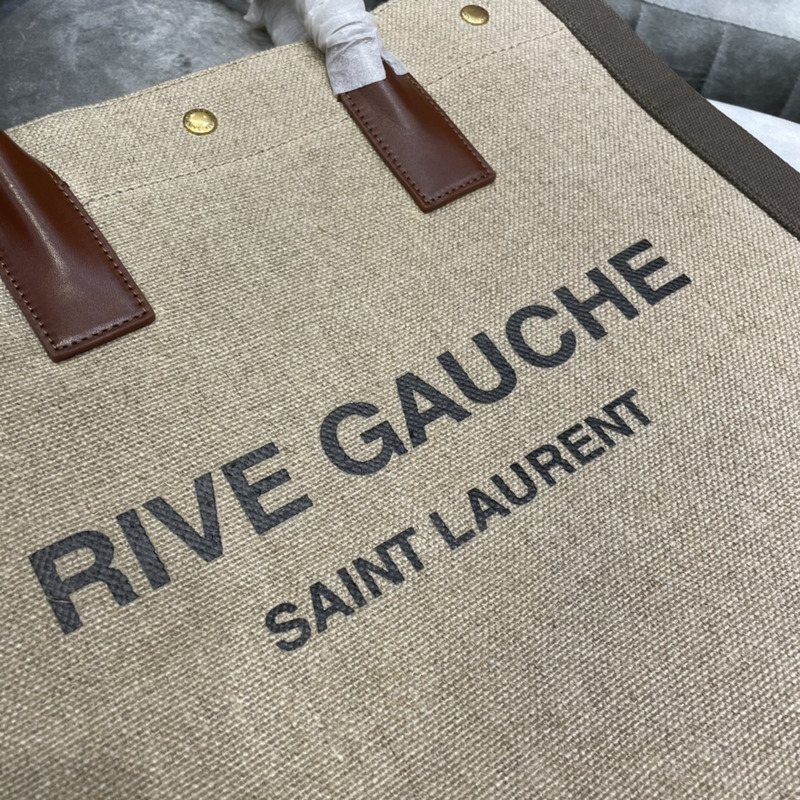 Saint Laurent Rive Gauche Tote Beige M