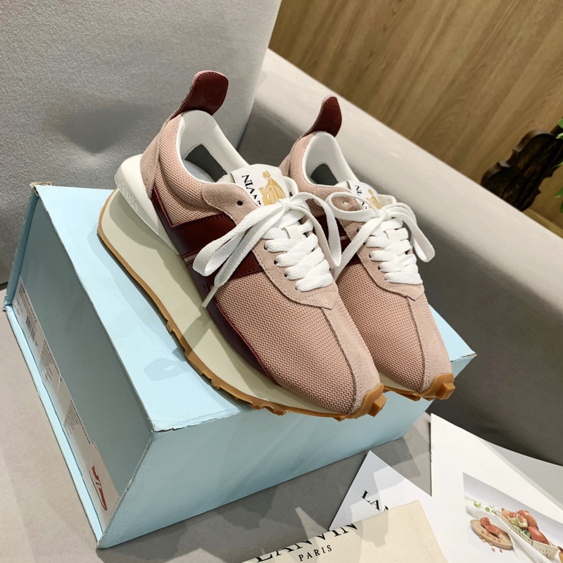 LANVIN Bumper Sneaker Pink and Red