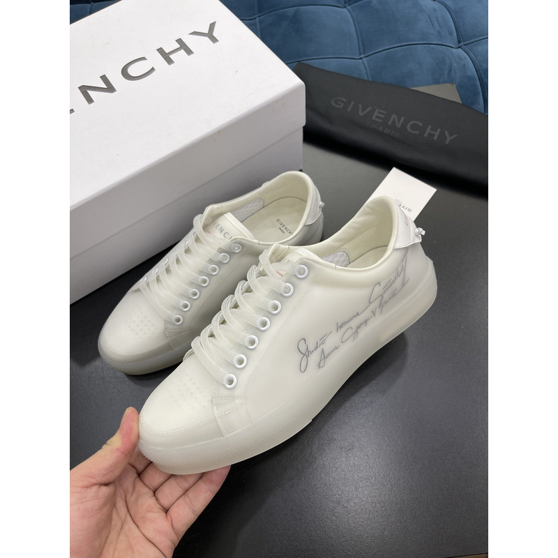 Givenchy Transparent Polyurethane Sneakers White