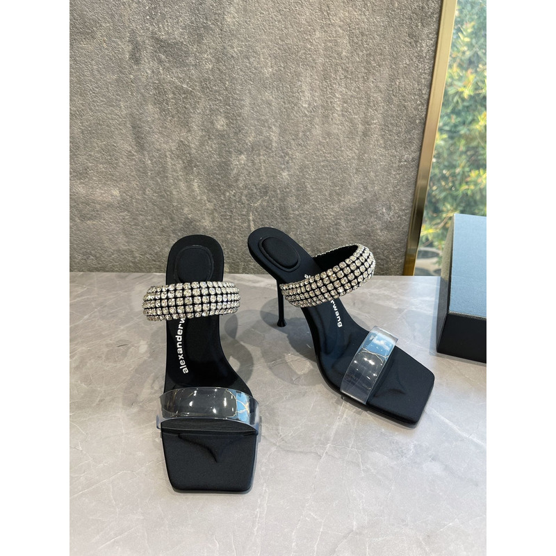 Alexander Wang Rhinestone-embellished Sandals 9cm