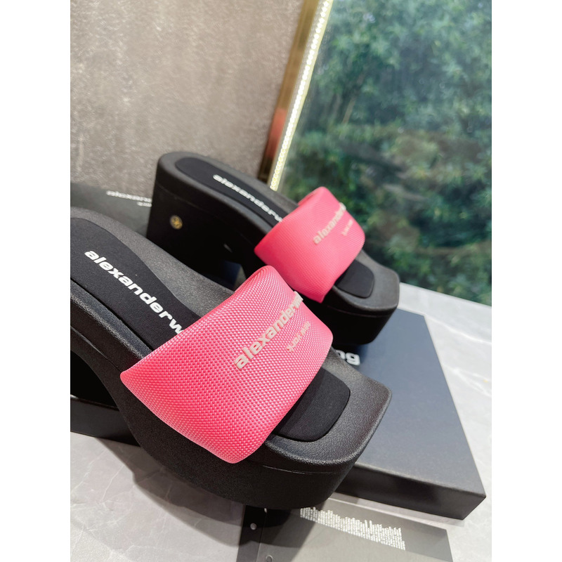Alexander Wang Nylon Platform Sandals Pink