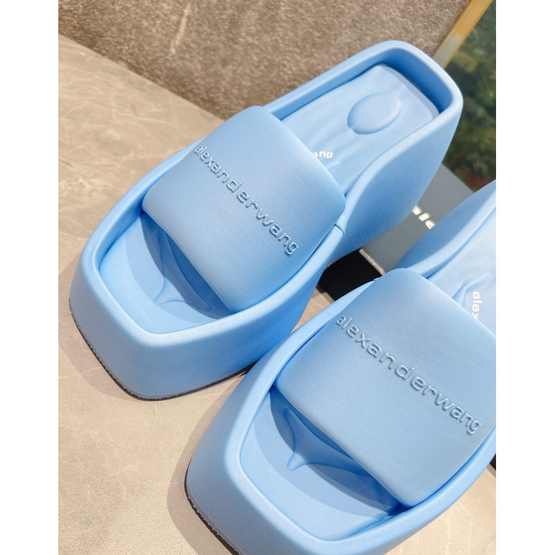 Alexander Wang taji Lycra Platform Sandals Blue