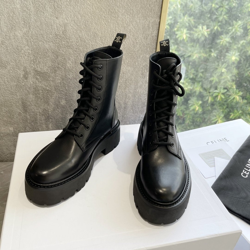 Ce**e bulky lace-up boots black