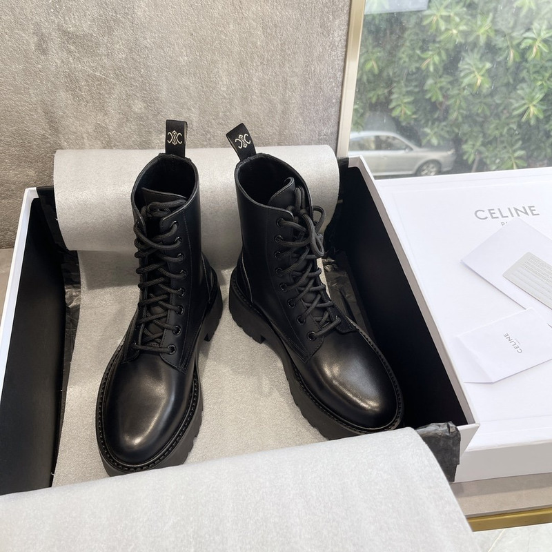 Ce**e bulky lace-up boots black