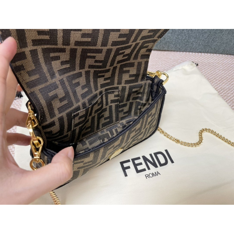 F**di ff motif mini baguette bag