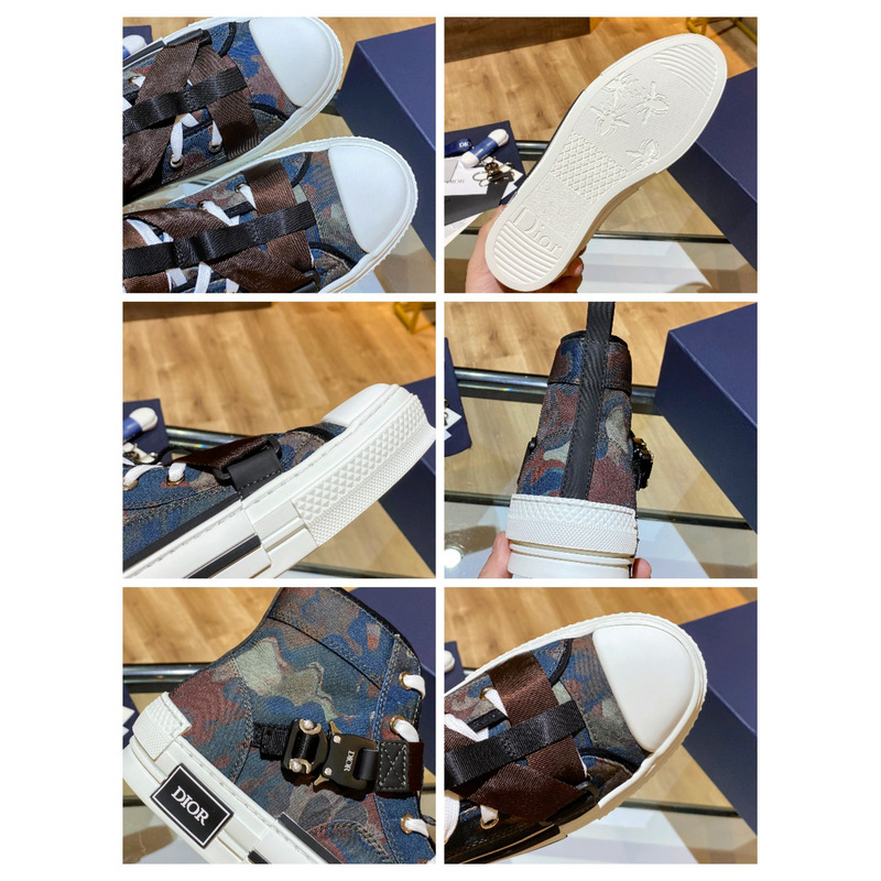 D*or b23 camo high top sneakers