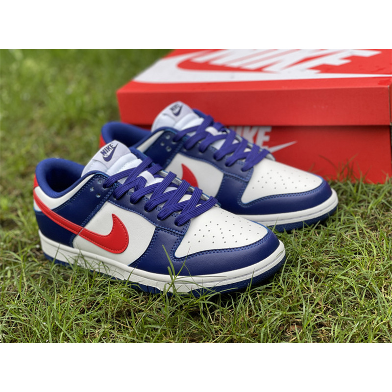 Nike Dunk Low Sneakers Blue Red White