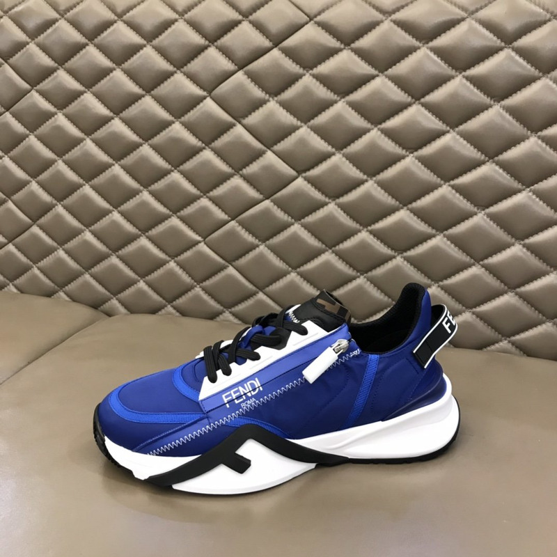 F**di nylon low-top sneakers dark blue