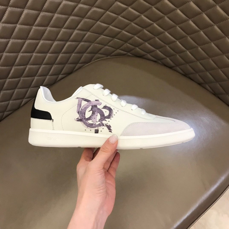 D*or b27 printed low-top sneakers light grey