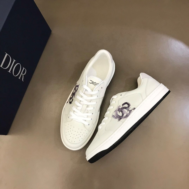 D*or b27 printed low-top sneakers white