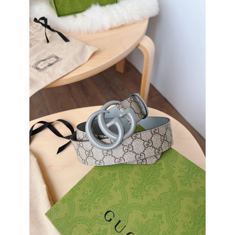 G*u*i gg marmont wide belt grey