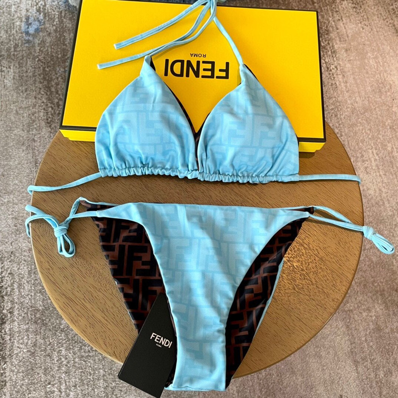F**di lycra bikini blue