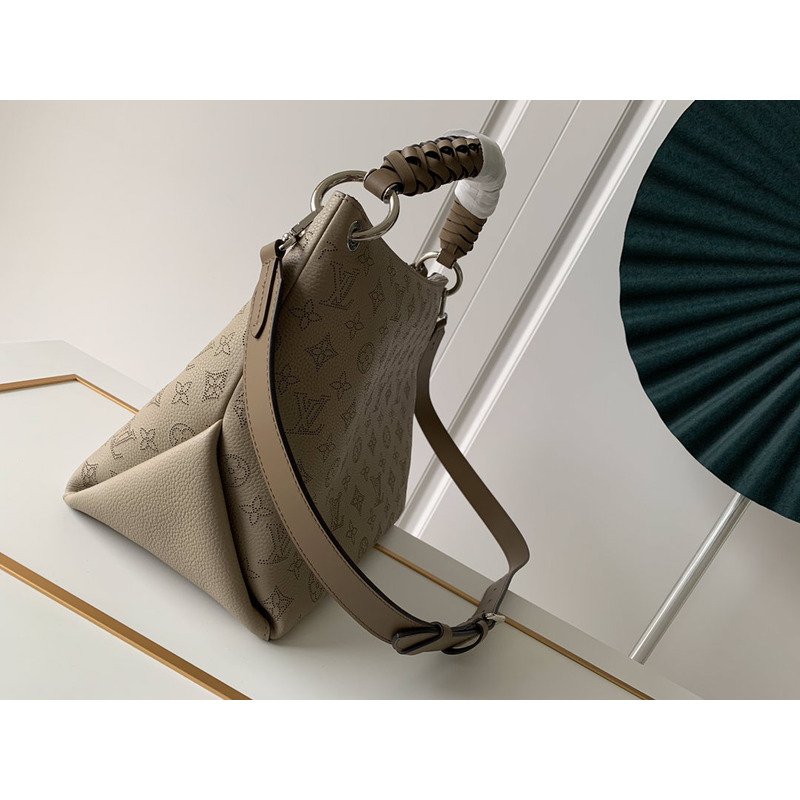 LV Beaubourg Hobo Leather Handbag  Apricot M56073