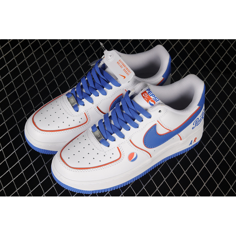 Nike Air Force 1 07 Low LV6 Pepsi Cola White Blue Orange BS8856-113
