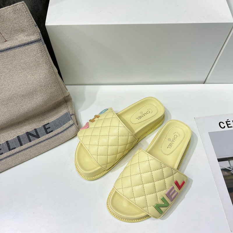 Ch*el multicolor mules yellow