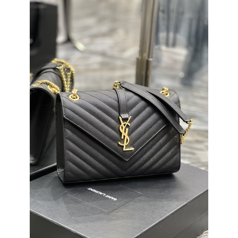 Saint Laurent Collège Medium Shoulder Bag Black
