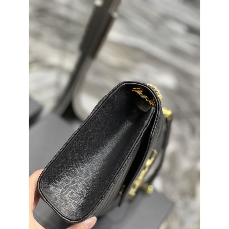 Saint Laurent Collège Medium Shoulder Bag Black