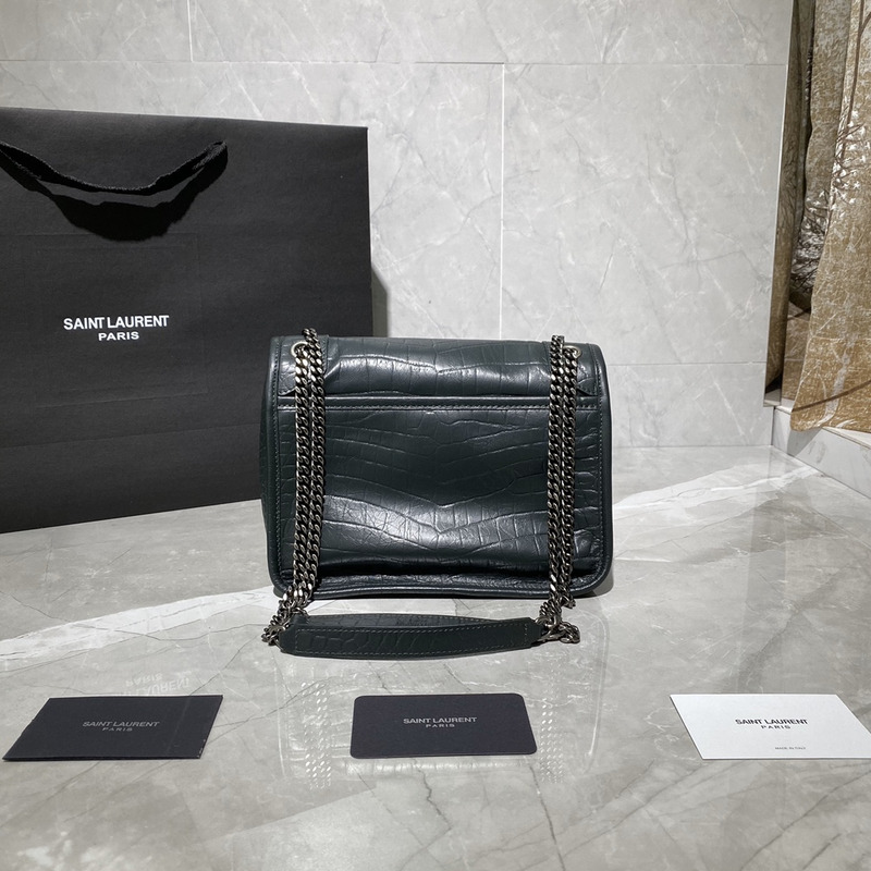 Saint Laurent Niki Baby YSL Shoulder Bag Black