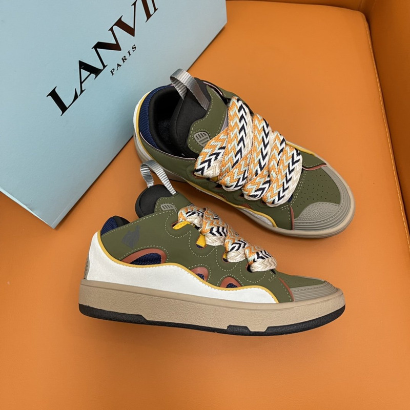 LANVIN Curb Sneaker Green