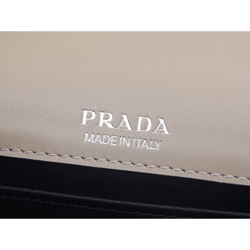 Pra*a brushed leather shoulder bag in pink
