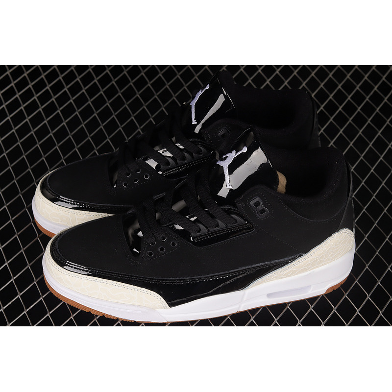 Air Jordan 3 Retro Black White Gum (GS) Sneakers Black