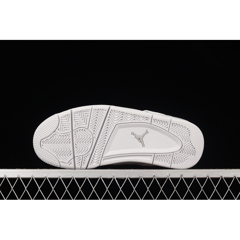 NIKE AIR JORDAN 4 RETRO *PURE MONEY* (WHITE / METALLIC SILVER - PURE PLATINUM)